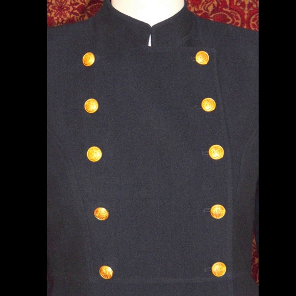RALPH LAUREN Navy military band style jacket 12P - Picture 2 of 8